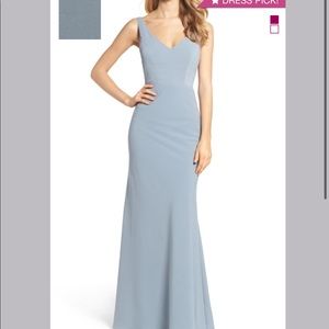Jenny Yoo bridesmaid dress Mayan blue size 4